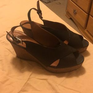 Nine West Uniqueo Black Wedges, Size: 8.5 M